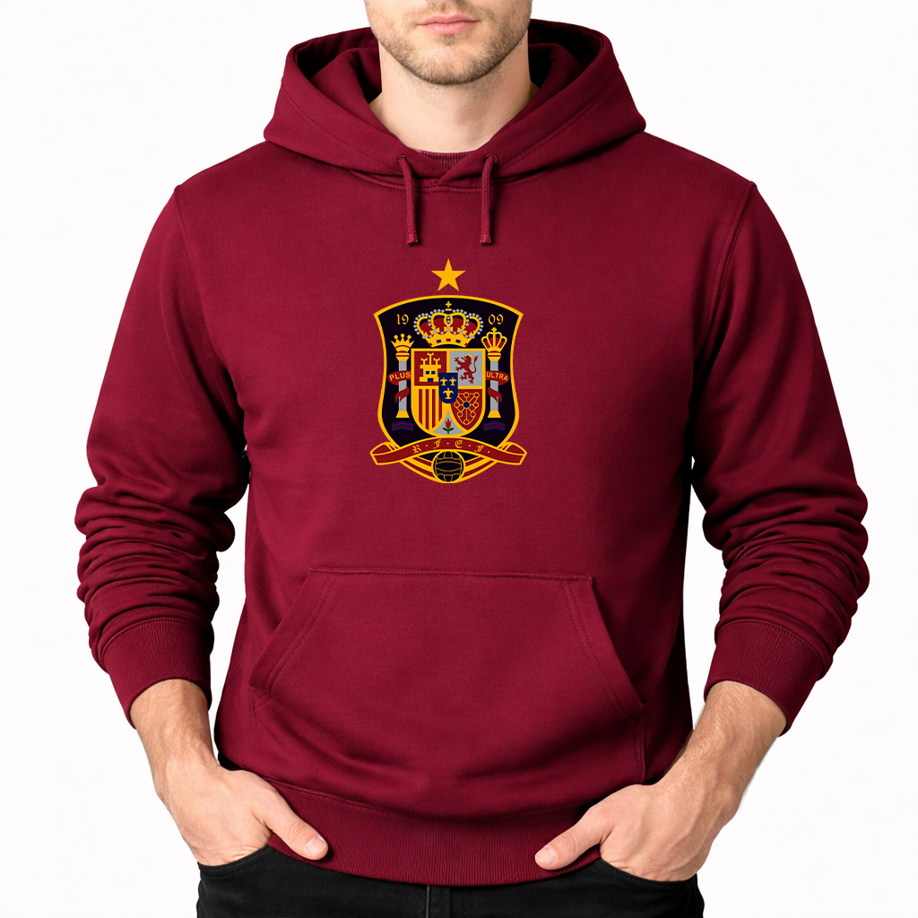 Men's Spain National Soccer Team Pullover Hoodie