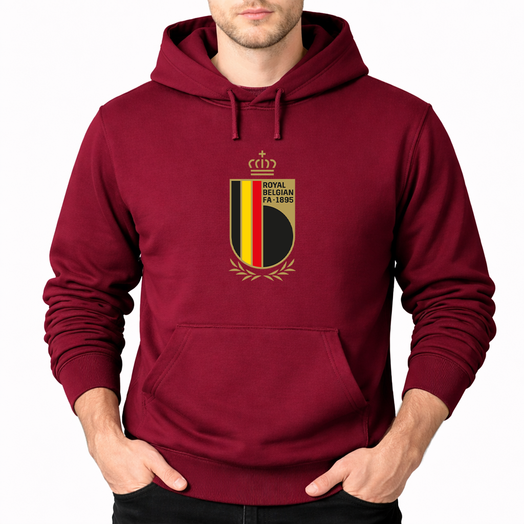 Men's Belgium National Soccer Team Pullover Hoodie