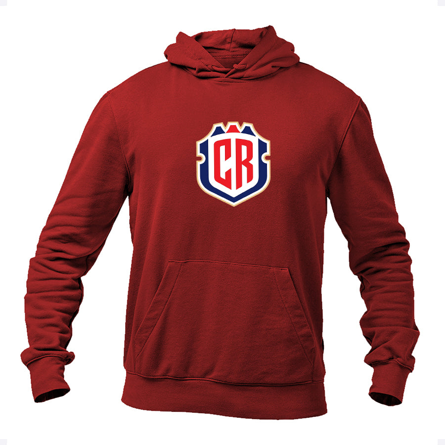 Men's Costa Rica National Soccer Team Pullover Hoodie