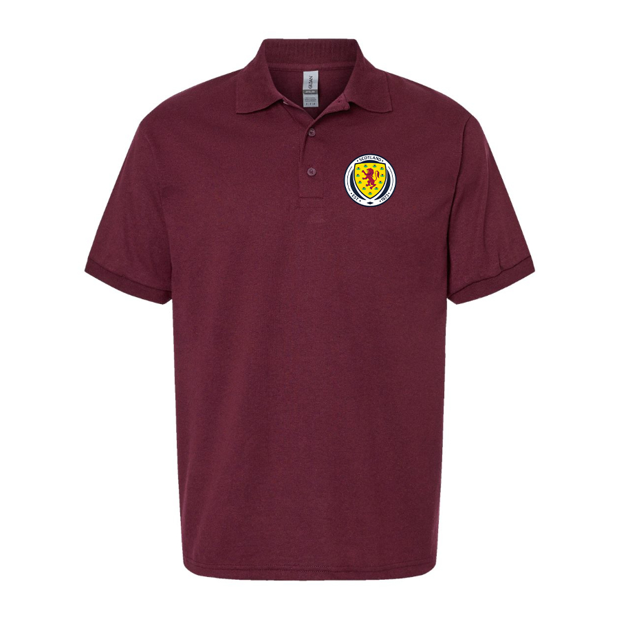 Men's Scotland National Soccer Team Dry Blend Polo