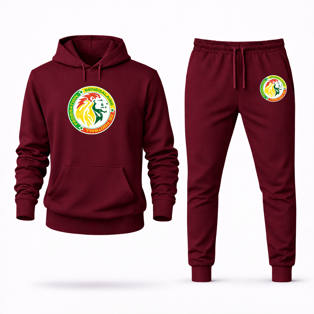 Men's Senegal National Soccer Team Hoodie Joggers Set