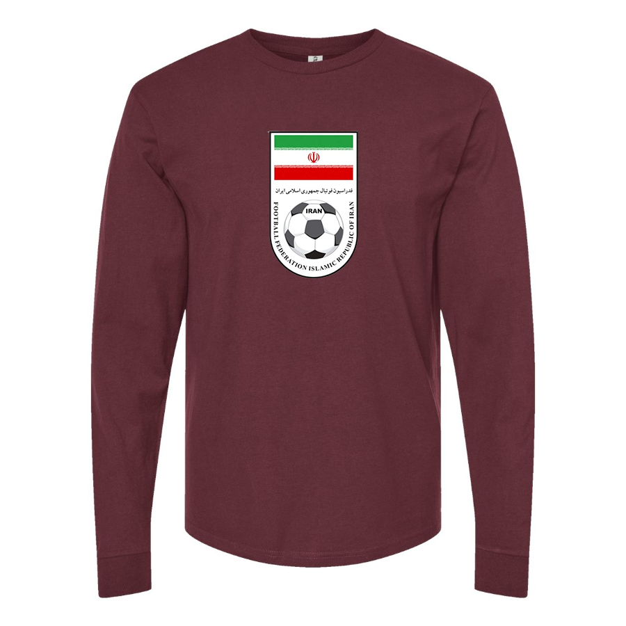 Men's Iran National Soccer Team Long Sleeve T-Shirt