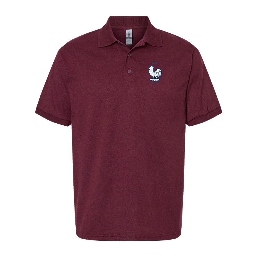 Men's France National Soccer Team Dry Blend Polo