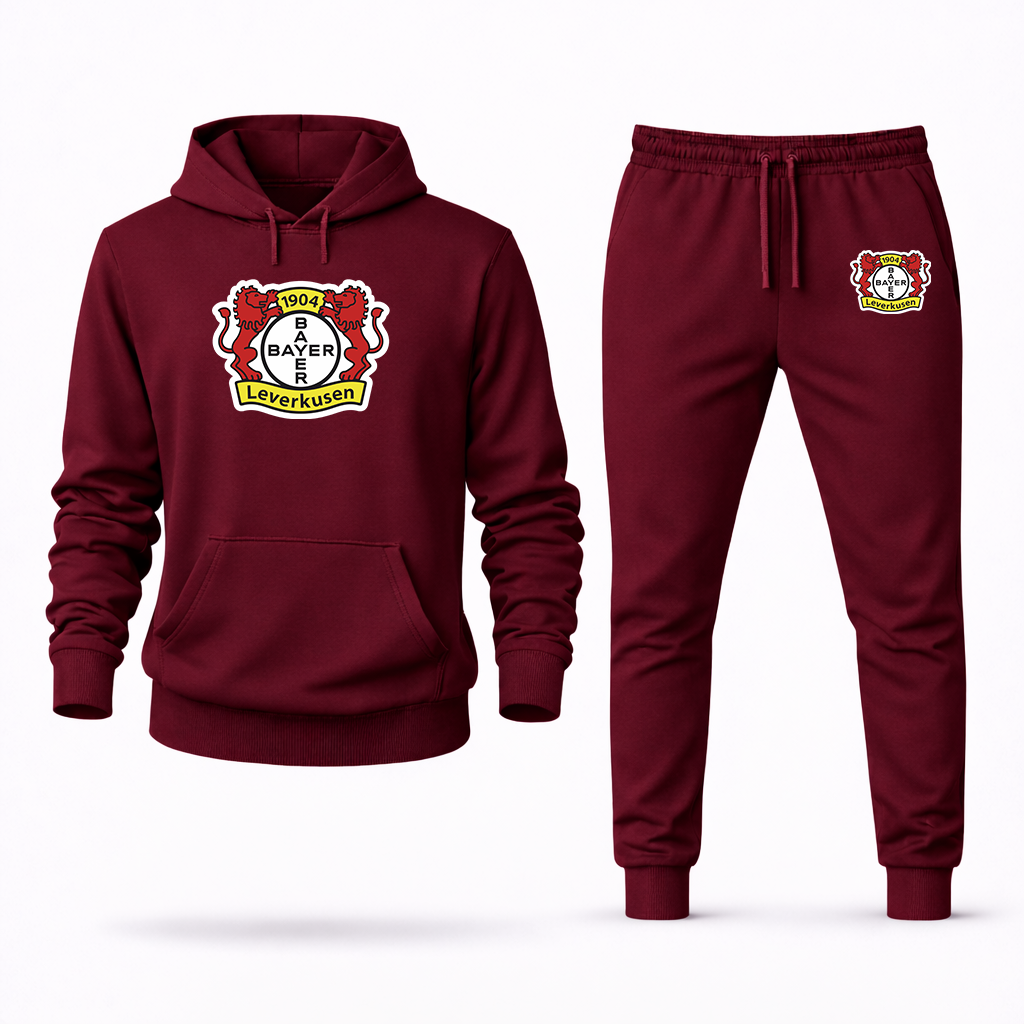 Men's Bayer Leverkusen FC Hoodie Joggers Set