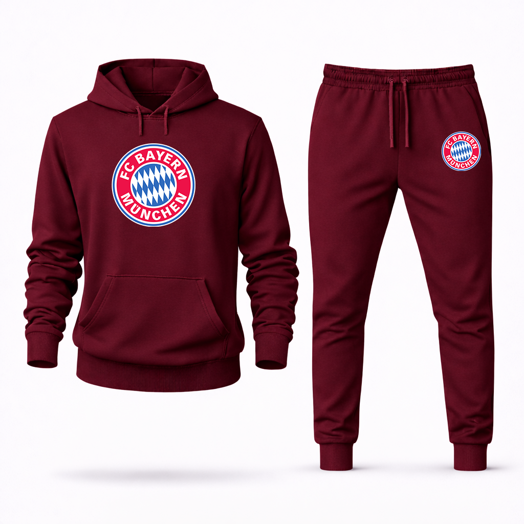 Men's F.C. Bayern Munchen Soccer Logo Hoodie Joggers Set