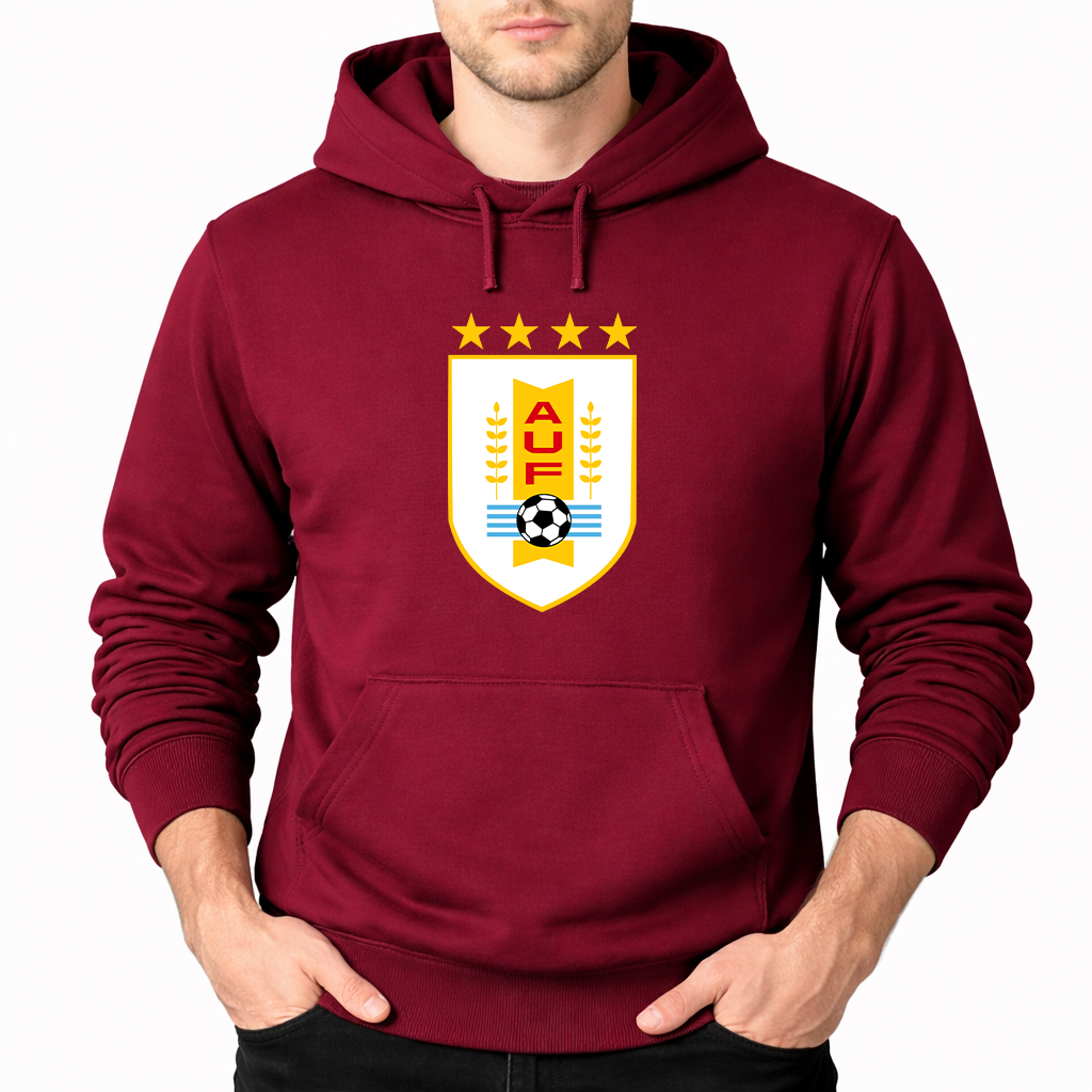 Men's Uruguay National Soccer Team Pullover Hoodie