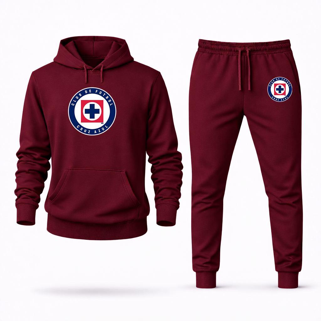 Men's Cruz Azul Football Club Hoodie Joggers Set