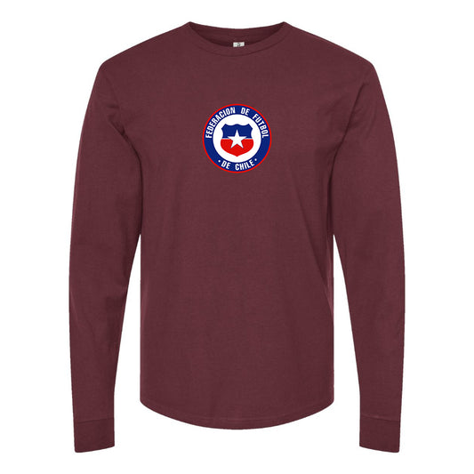 Men's Chile National Soccer Team  Long Sleeve T-Shirt