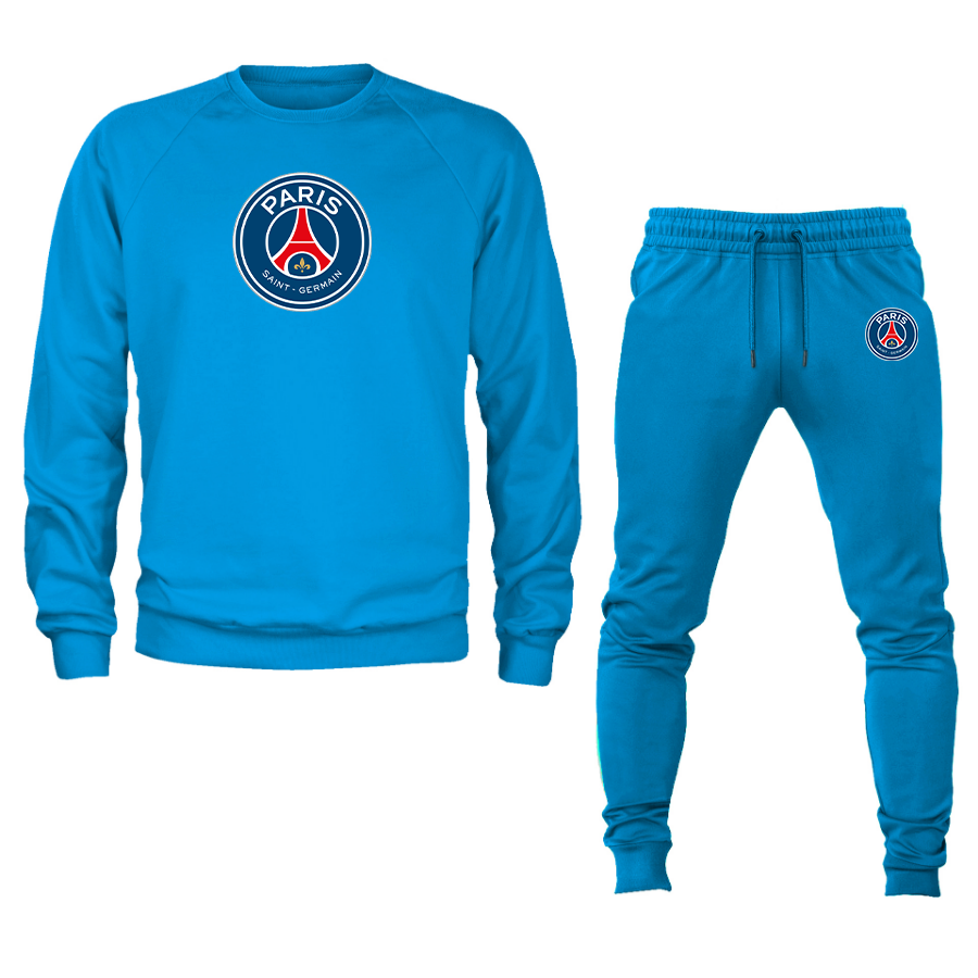 Men’s Paris-Saint Germain Soccer Soccer Logo Crewneck Sweatshirt Joggers Suit