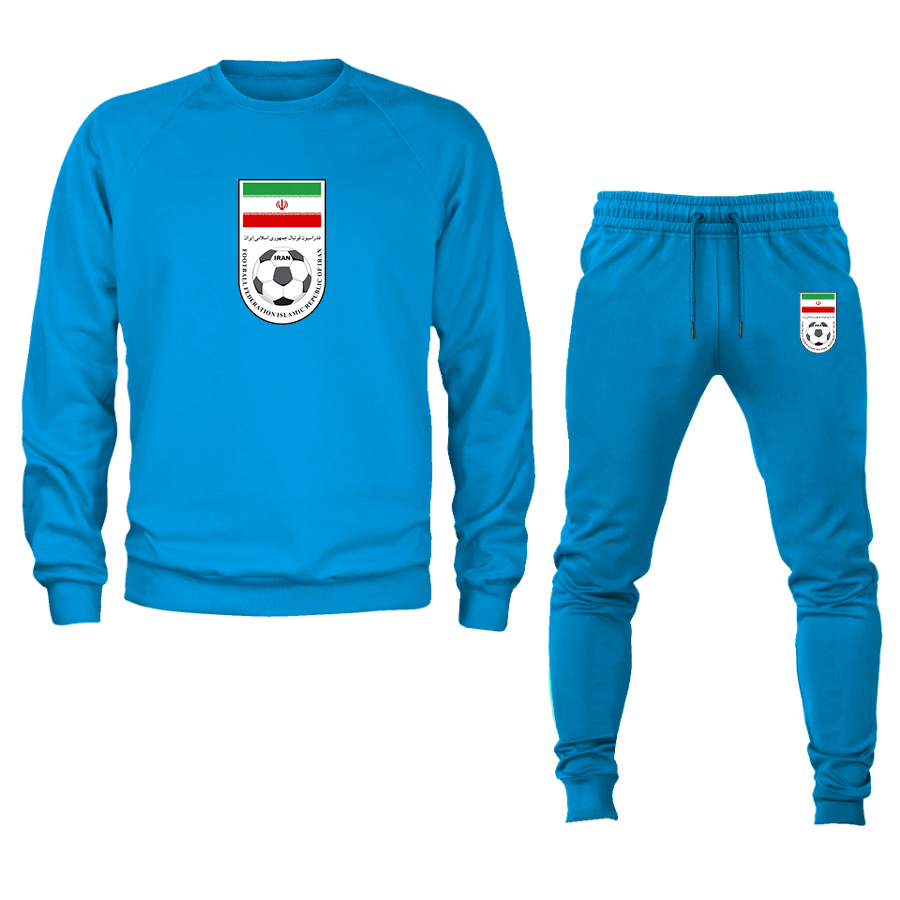 Men's Iran National Soccer Team Crewneck Sweatshirt Joggers Suit