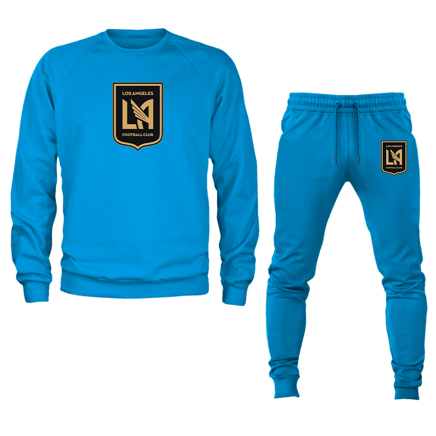 Men's LAFC Los Angeles Football Club Crewneck Sweatshirt Joggers Suit