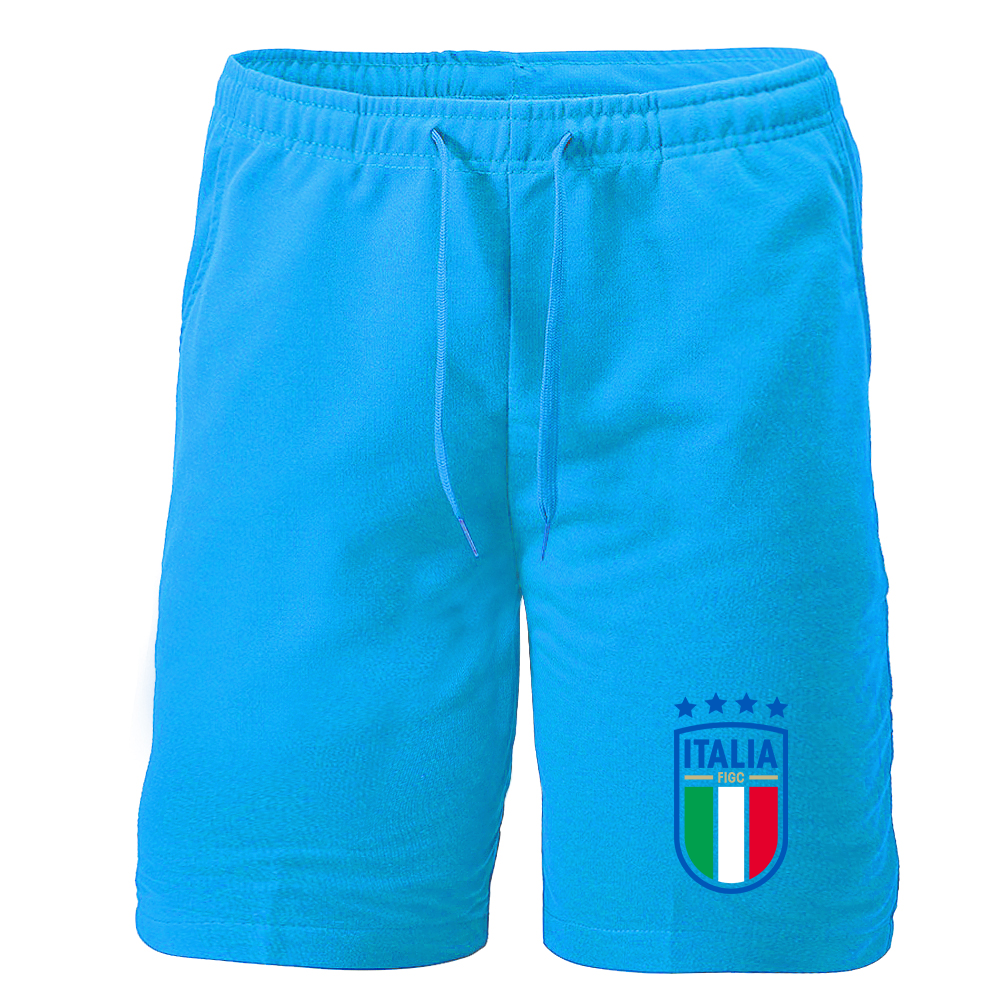 Men's Italy National Soccer Athletic Fleece Shorts