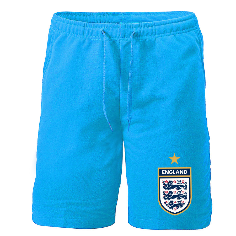 Men's England National Soccer Team Athletic Fleece Shorts