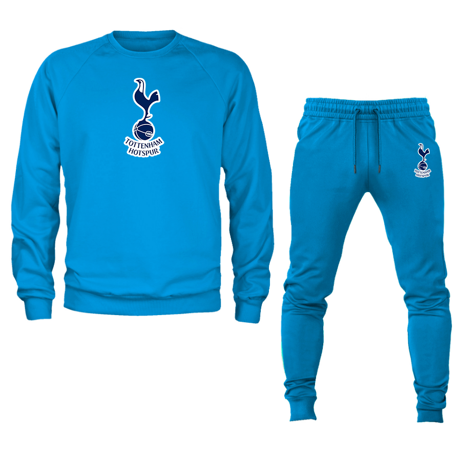 Men’s Tottenham Hotspur F.C. Soccer Logo Crewneck Sweatshirt Joggers Suit