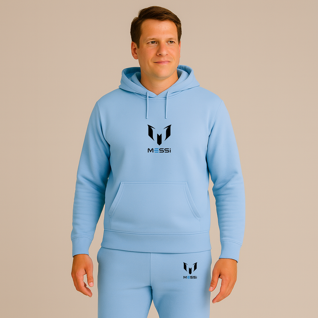 Men's Lionel Messi Air Messi Soccer Logo Hoodie Joggers Set