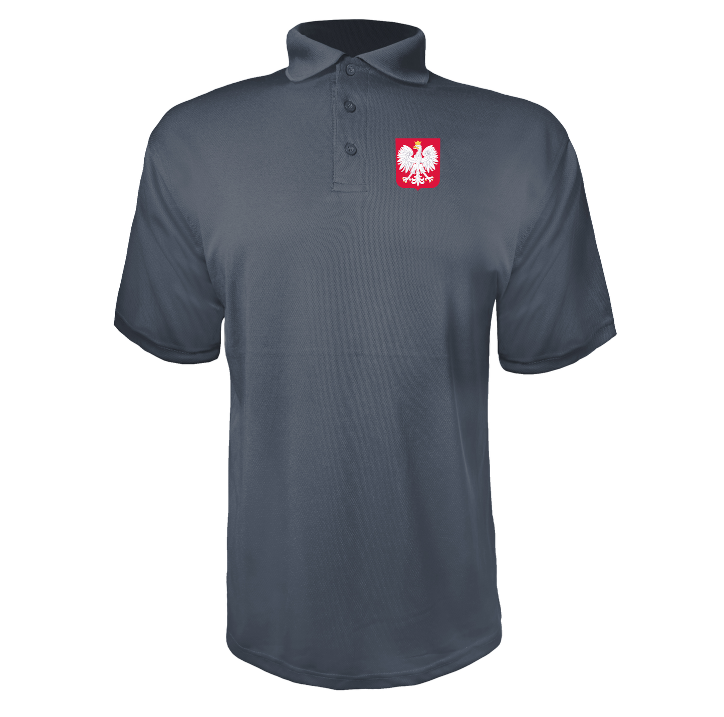 Men's Poland National Soccer Team Polyester Polo