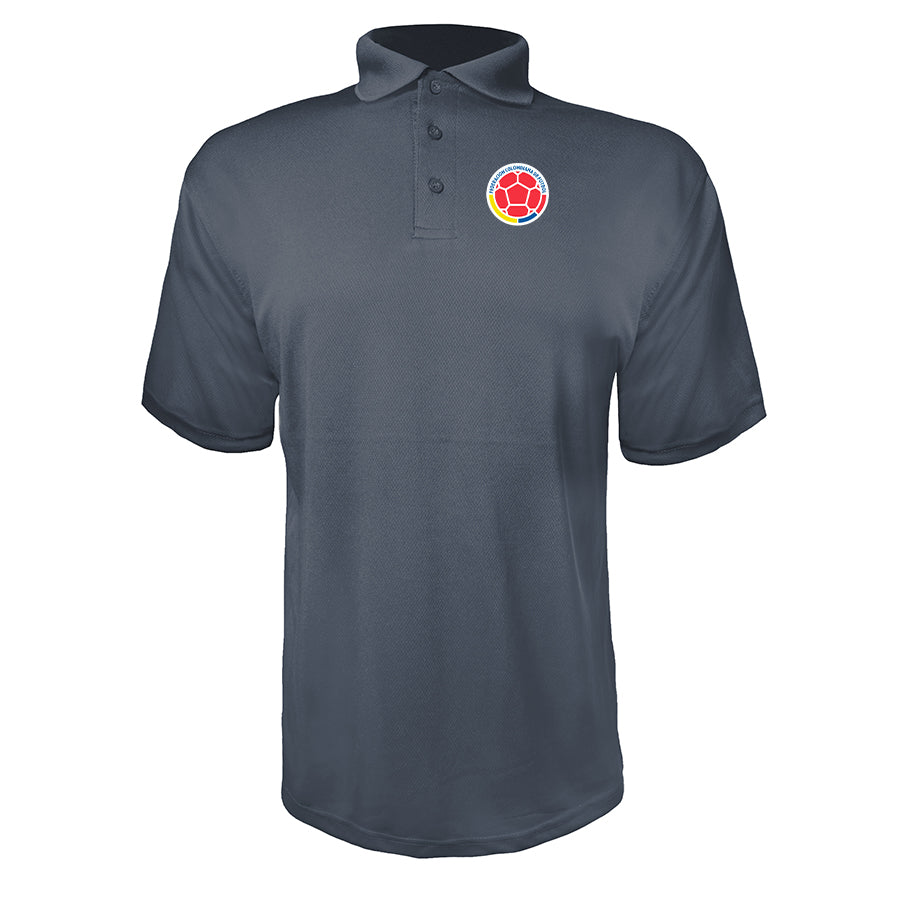 Men's Colombia National Soccer Team Polyester Polo