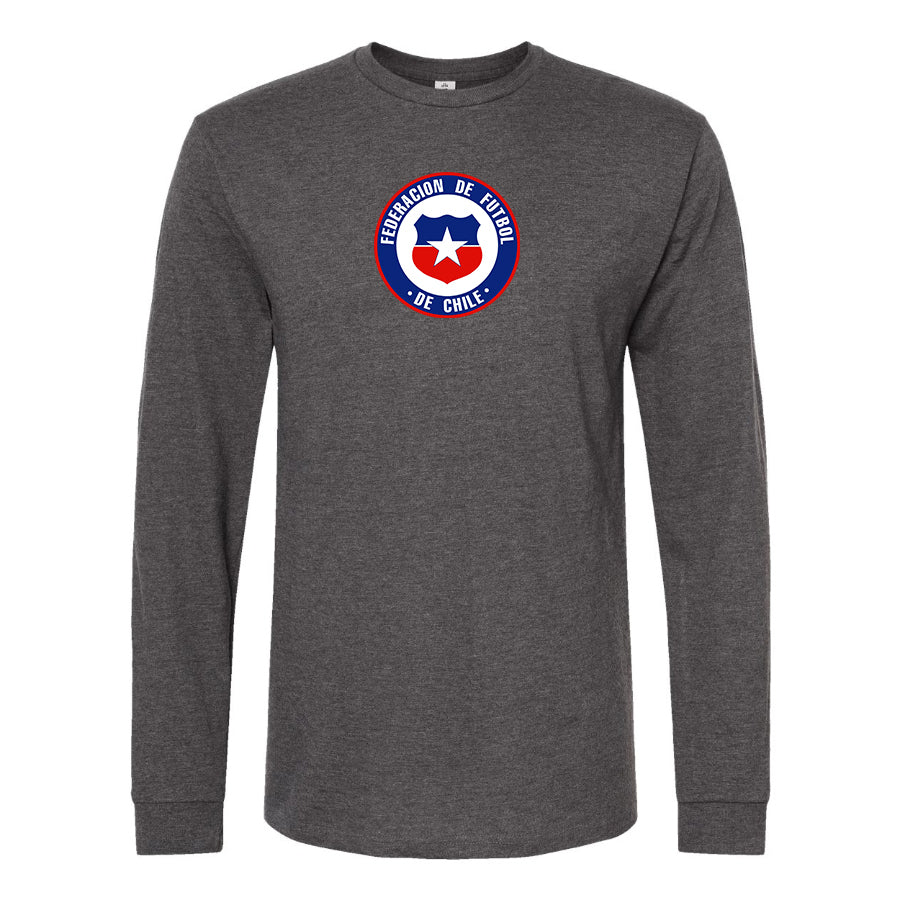 Men's Chile National Soccer Team  Long Sleeve T-Shirt