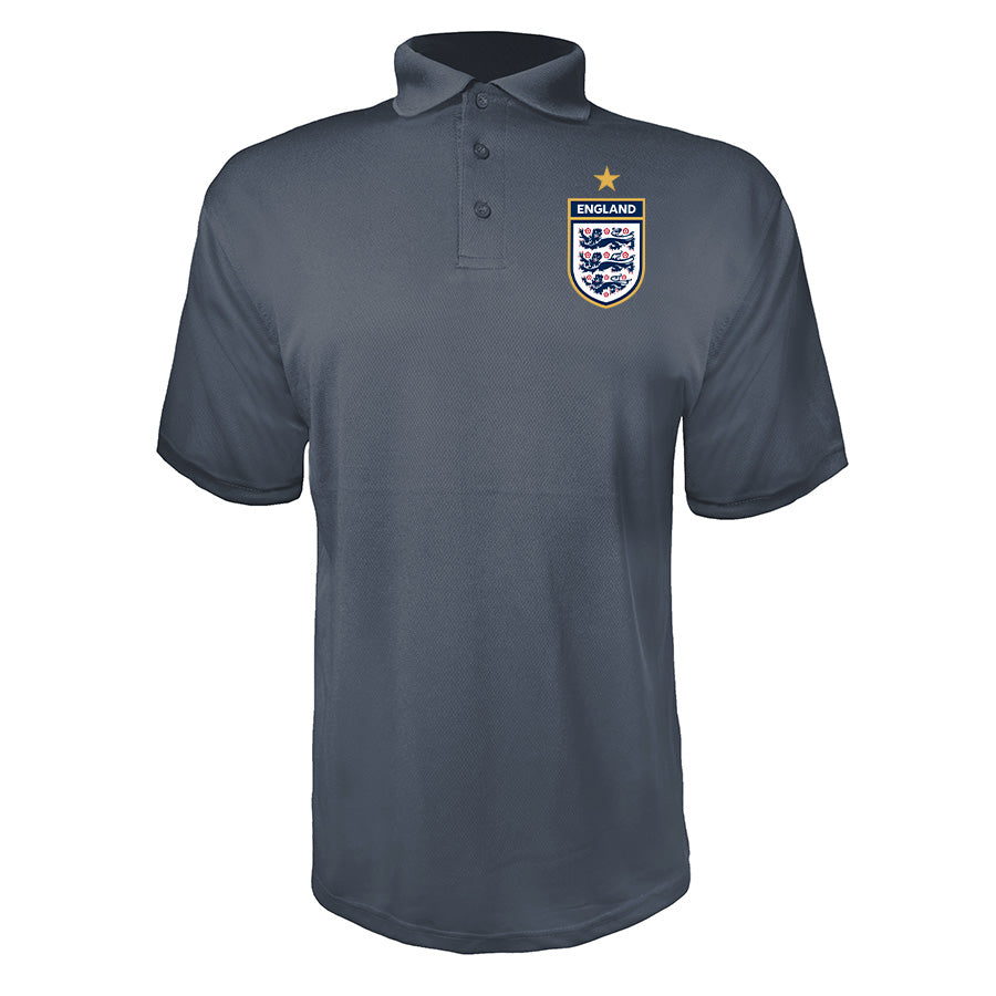 Men's England National Soccer Team  Polyester Polo