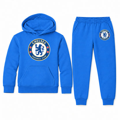 Chelsea Soccer youth hoodie jogger set, Blue, Youth Large ages 10–12