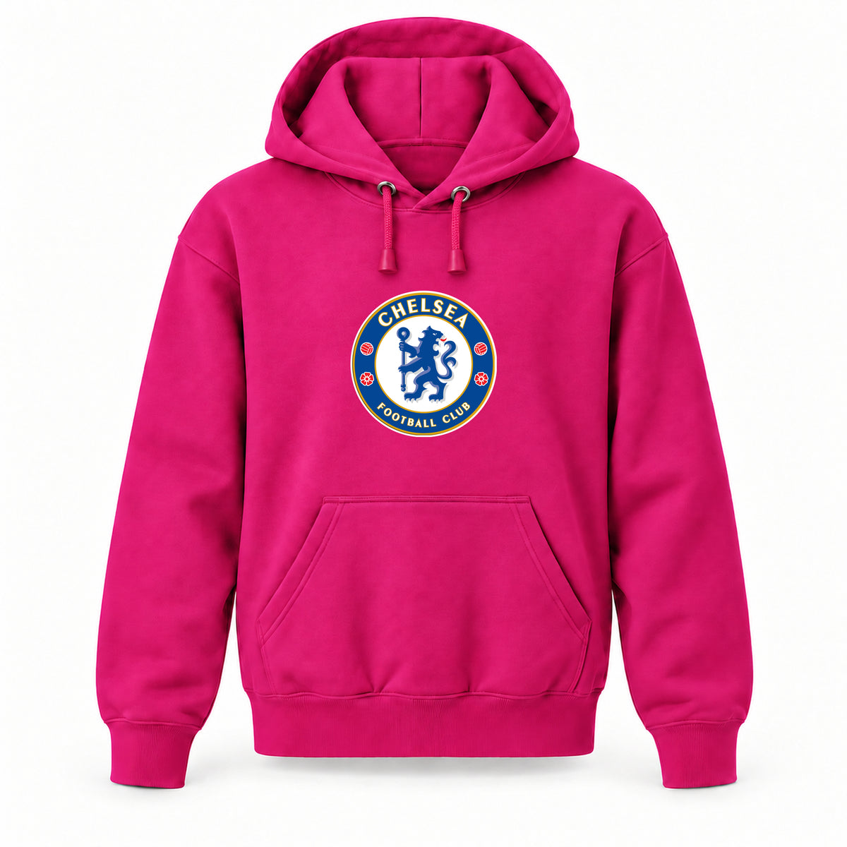 Chelsea Soccer - Youth Large Hoodie (Ages 10–12) | Color: Hot Pink