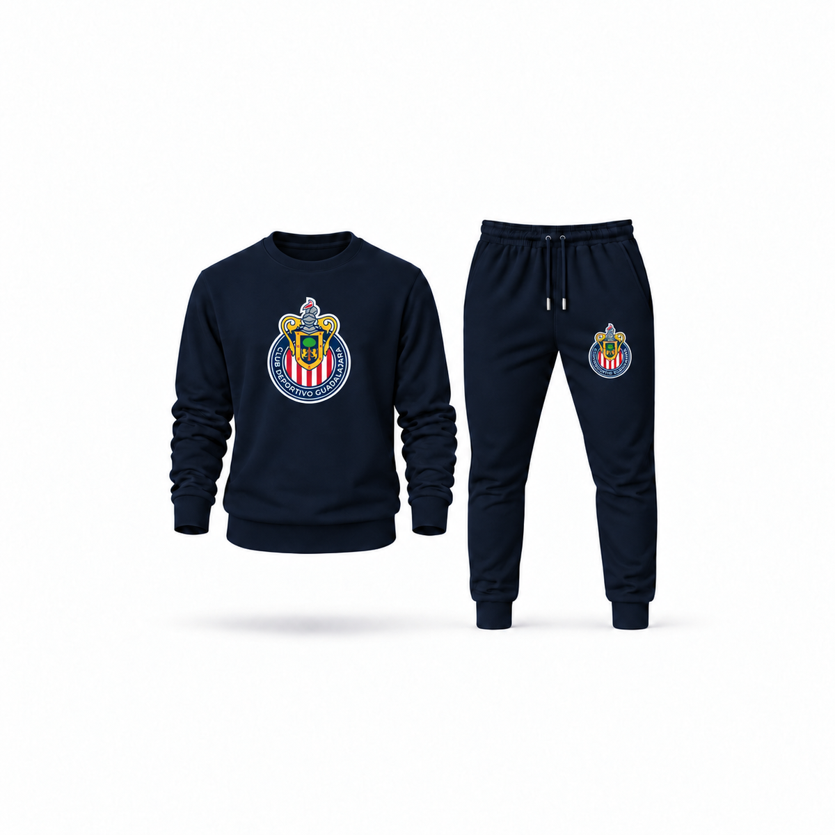 Men's Chivas Football Club Sweatshirt Joggers Set | Color: Navy | Main
