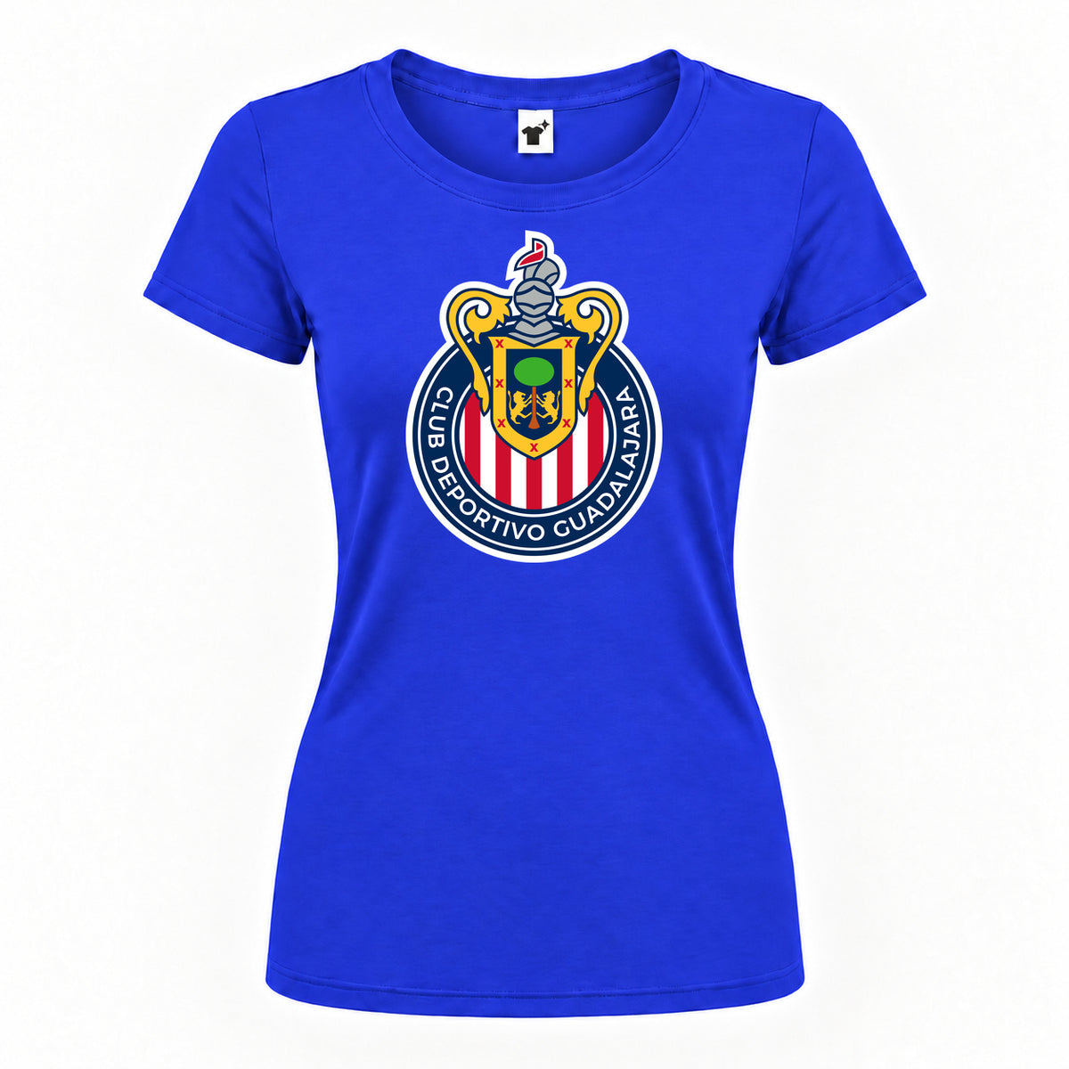 Women's Chivas Football Club Round Neck T-Shirt | Color: Royal Blue