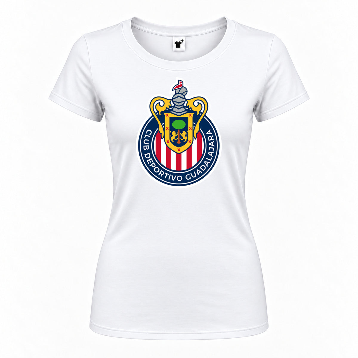 Women's Chivas Football Club Round Neck T-Shirt | Color: White