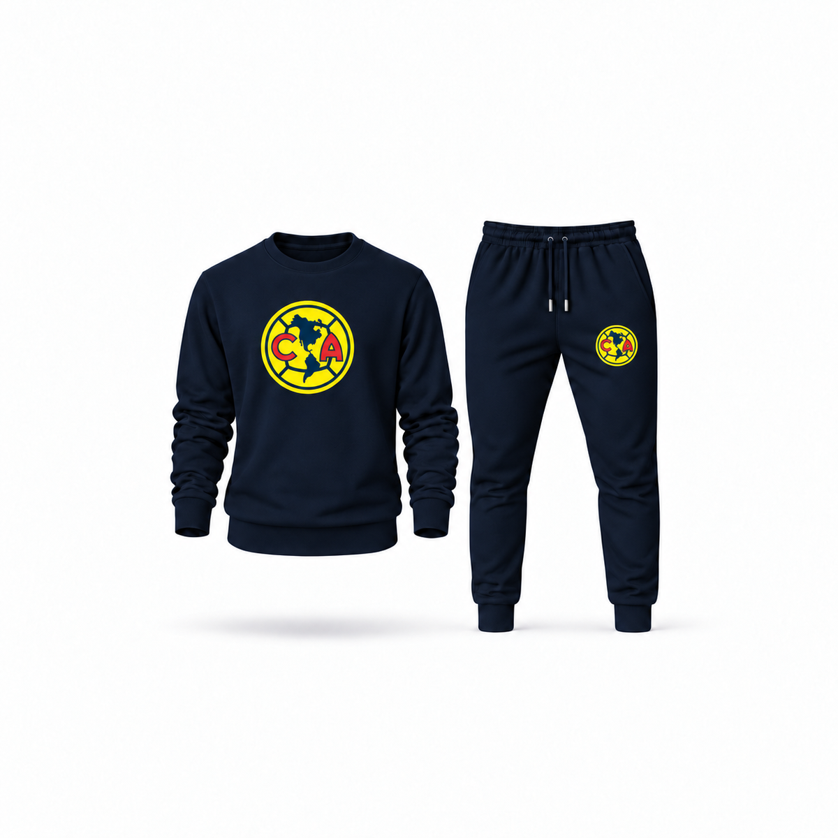 Men's Club America Football Sweatshirt Joggers Set | Color: Navy | Main