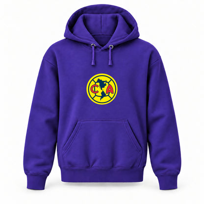 Club America Football - Youth Large Hoodie (Ages 10–12) | Color: Purple