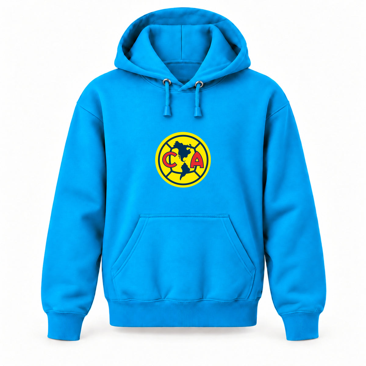 Club America Football - Youth Large Hoodie (Ages 10–12) | Color: Turquoise