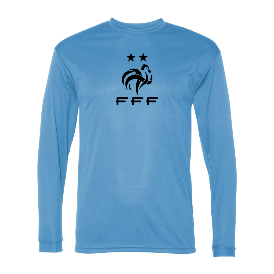 Men’s France Soccer   - C2 Sport - Performance Long Sleeve T-Shirt - 5104