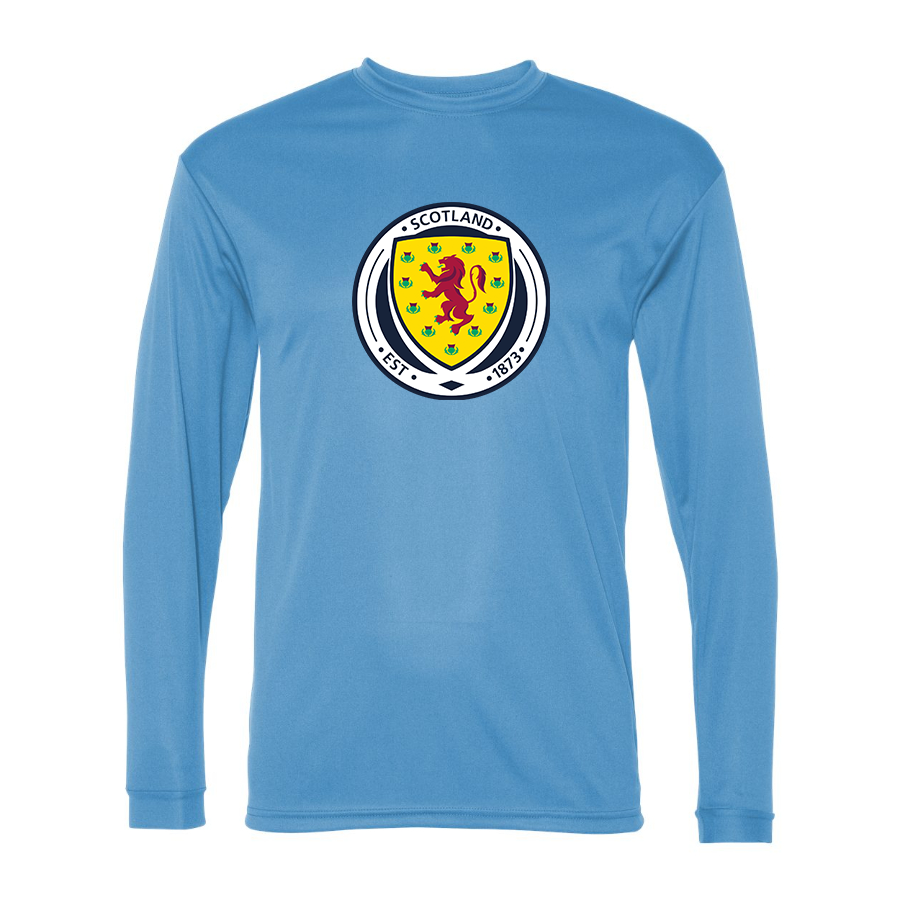 Men’s  Scotland National Soccer Team  - C2 Sport - Performance Long Sleeve T-Shirt - 5104