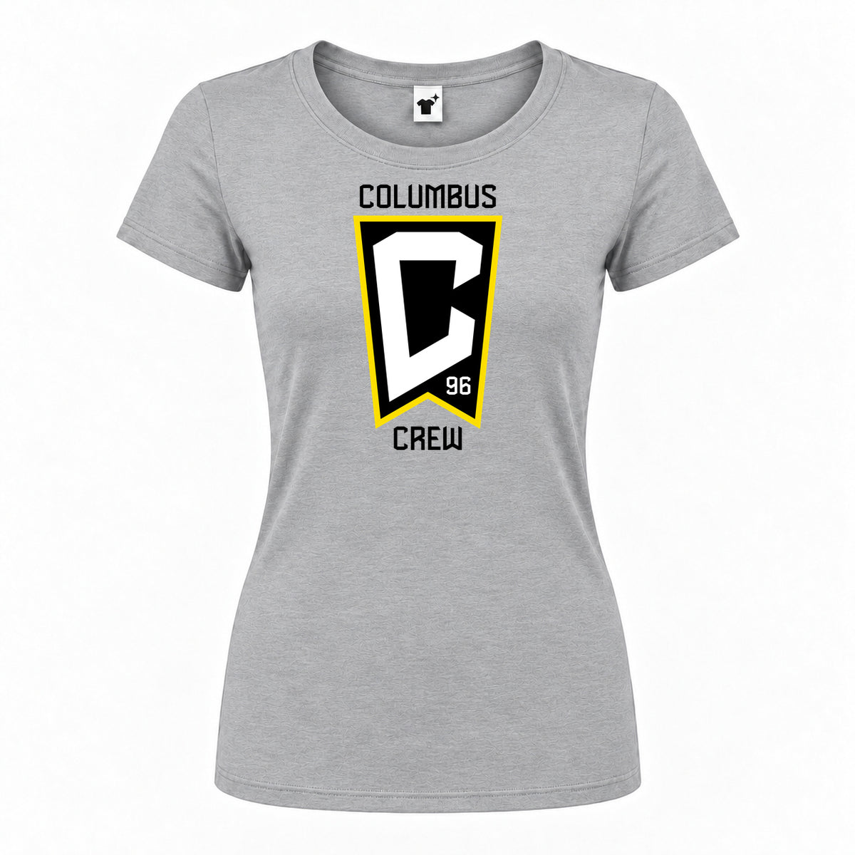 Women's Columbus Crew FC Round Neck T-Shirt | Color: Grey