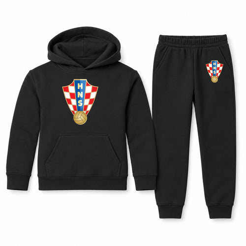 Croatia National Soccer Team - Youth Hoodie Jogger Set (Ages 10–12)