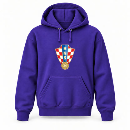 Croatia National Soccer Team - Youth Large Hoodie (Ages 10–12) | Color: Purple