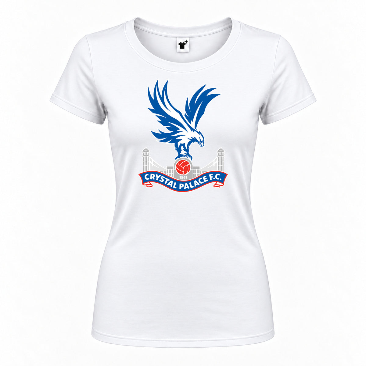 Women's Crystal Palace F.C Round Neck T-Shirt | Color: White