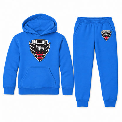 D.C. United FC youth hoodie jogger set, Blue, Youth Large ages 10–12