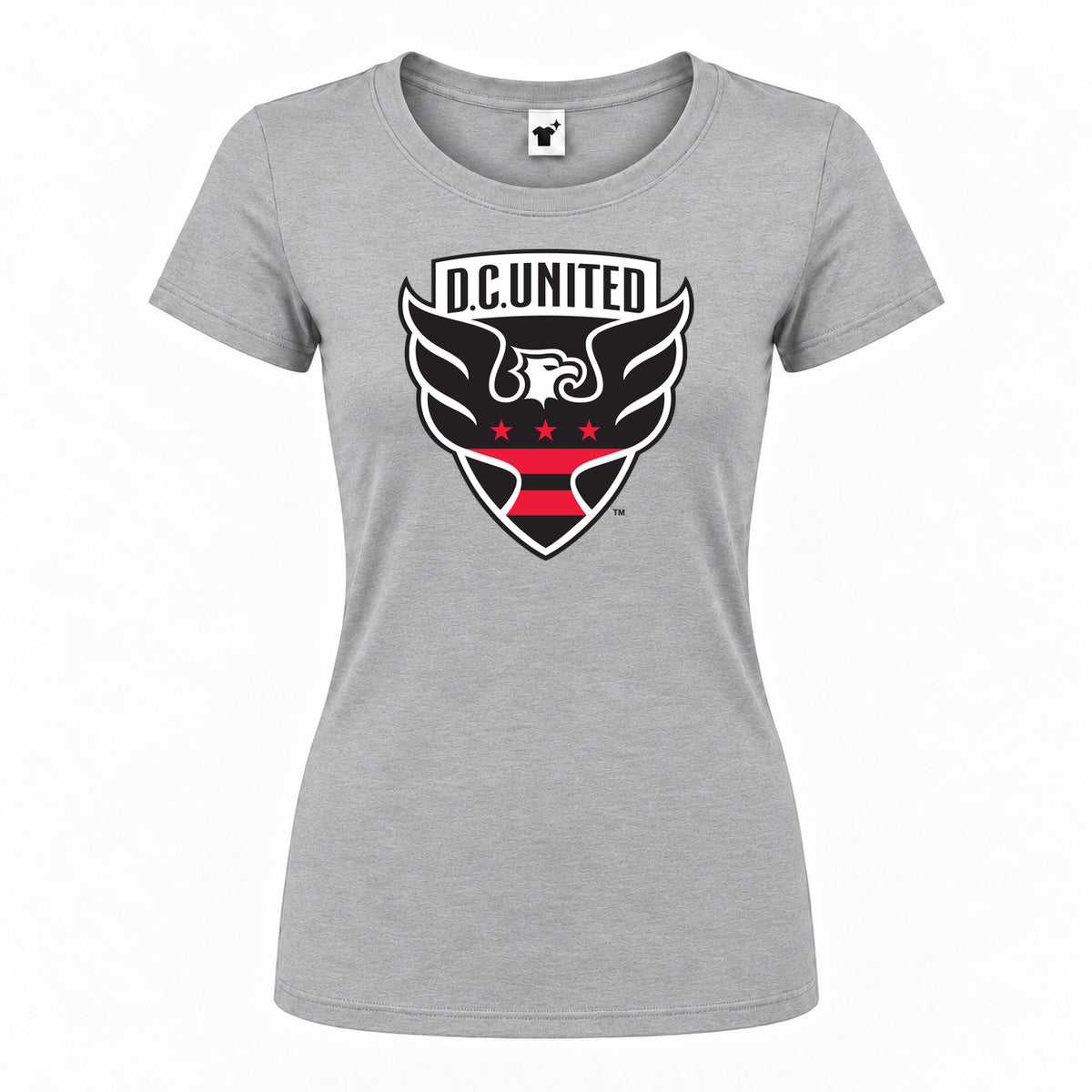 Women's D.C United F.C Round Neck T-Shirt | Color: Grey