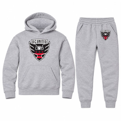 D.C. United FC youth hoodie jogger set, Sports Grey, Youth Large ages 10–12