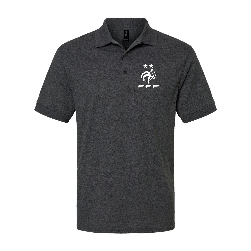 Men's France Soccer Dry Blend Polo