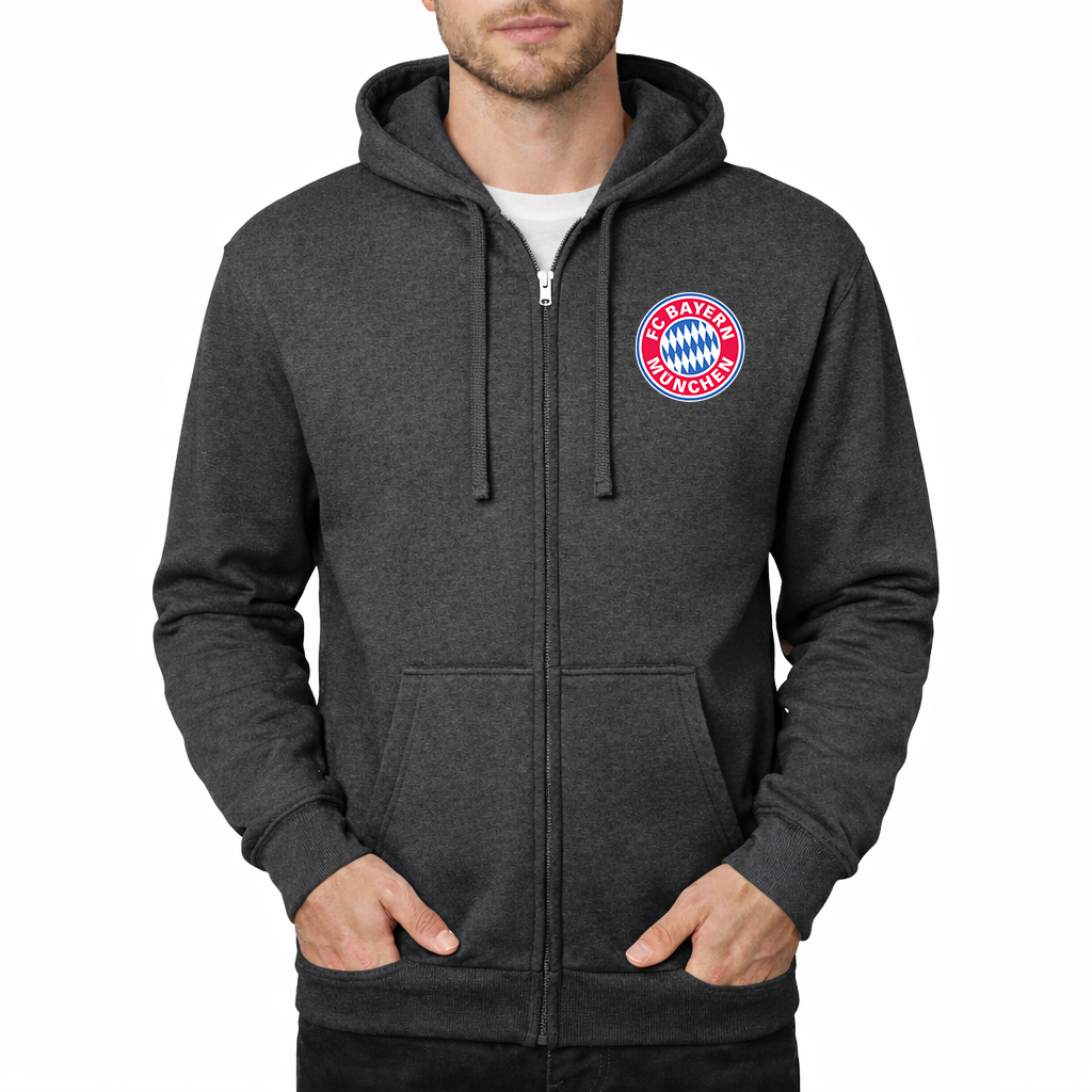 Men's F.C. Bayern Munchen Soccer Zipper Hoodie
