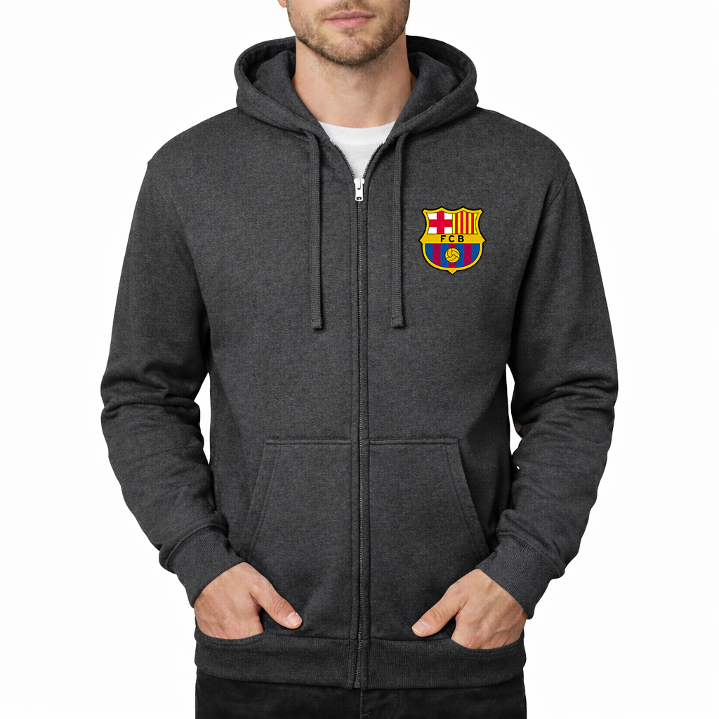Men's F.C. Barcelona Soccer Zipper Hoodie