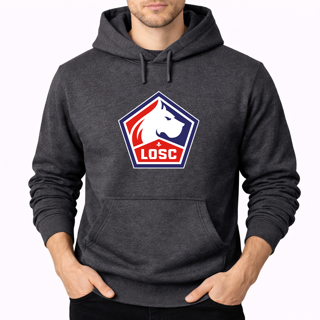 Men's Lille Olympique FC Pullover Hoodie