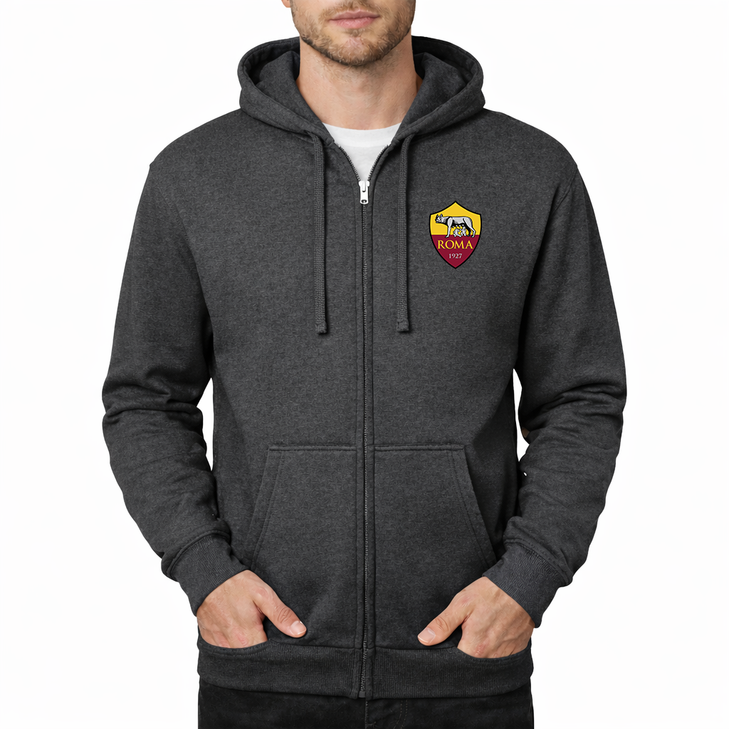 Men's AS Roma FC Zipper Hoodie
