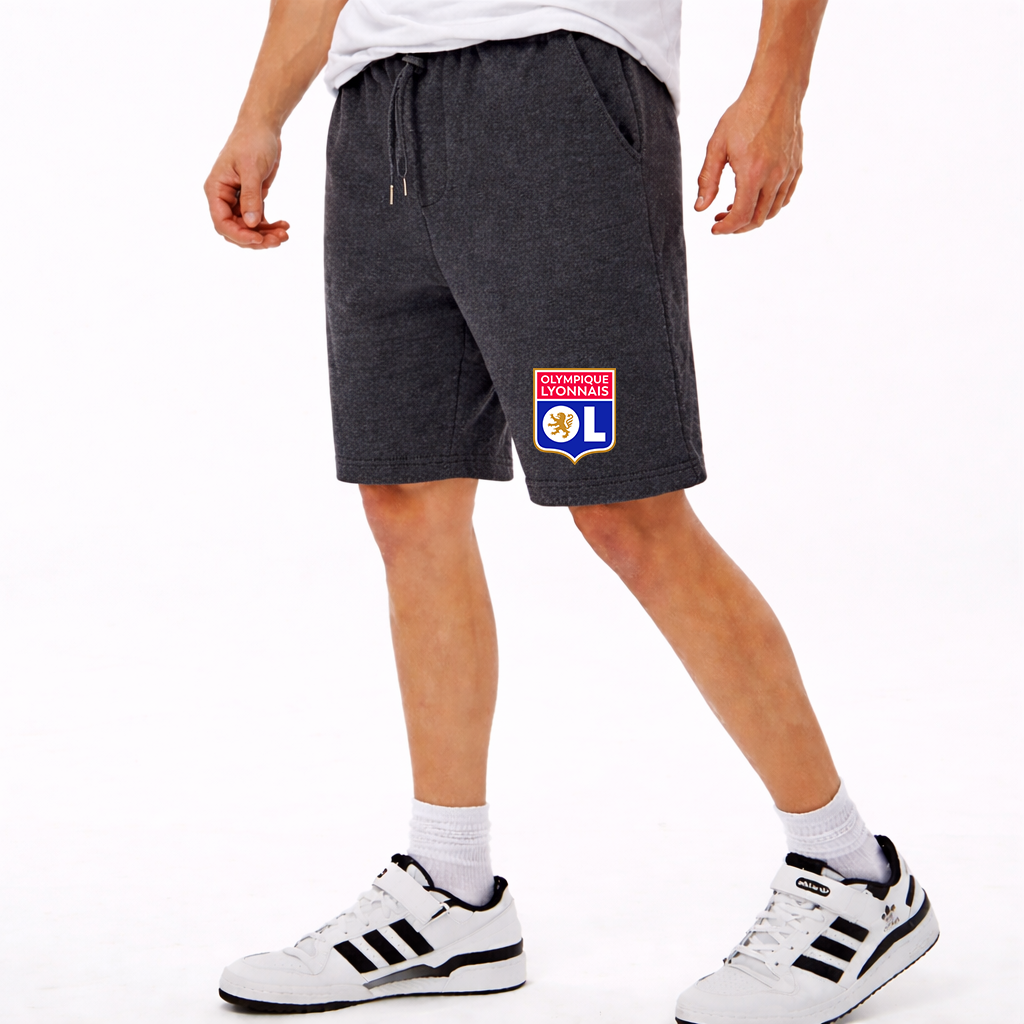 Men's Olympique Lyonnais FC Athletic Fleece Shorts