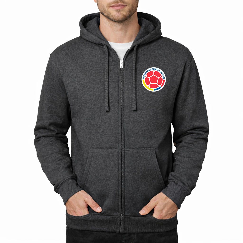 Men's Colombia National Soccer Team Zipper Hoodie