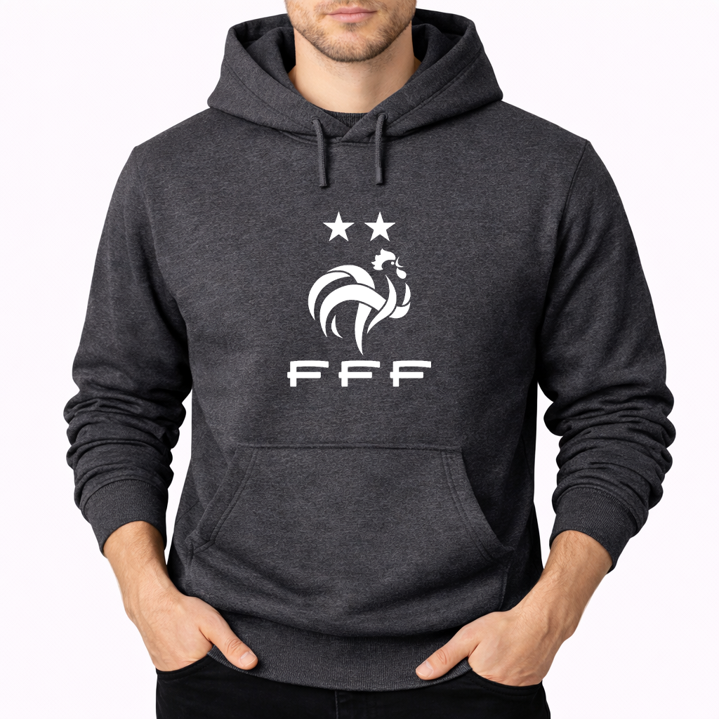 Men's France Soccer Pullover Hoodie