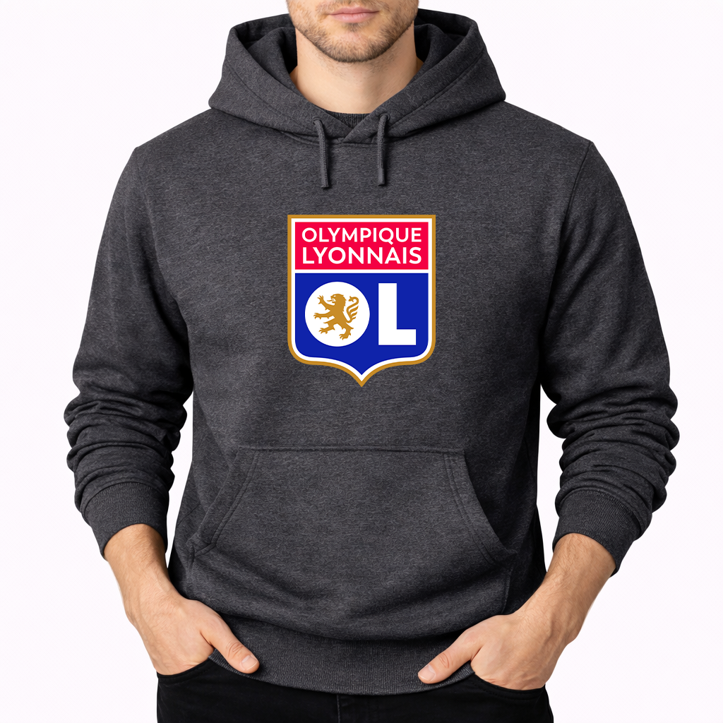 Men's Olympique Lyonnais FC Pullover Hoodie