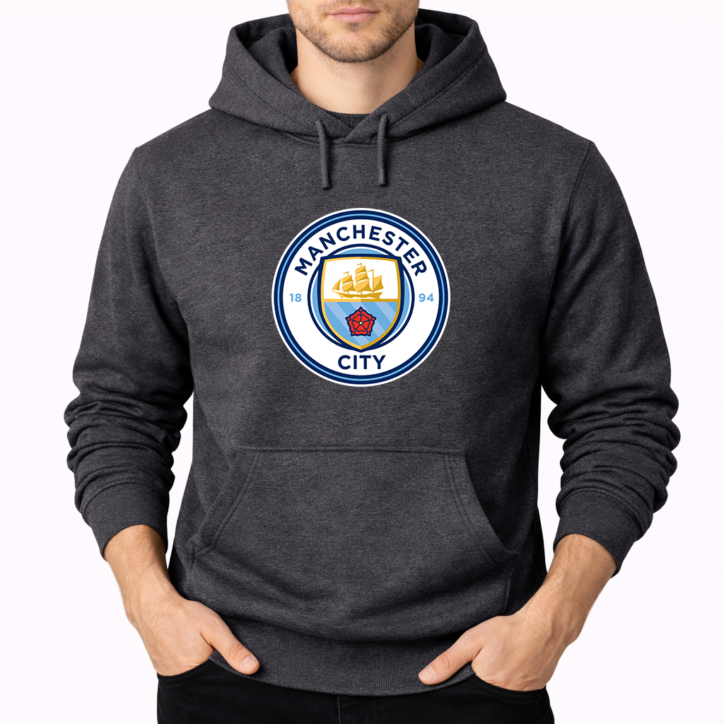 Men's Manchester City Soccer Pullover Hoodie
